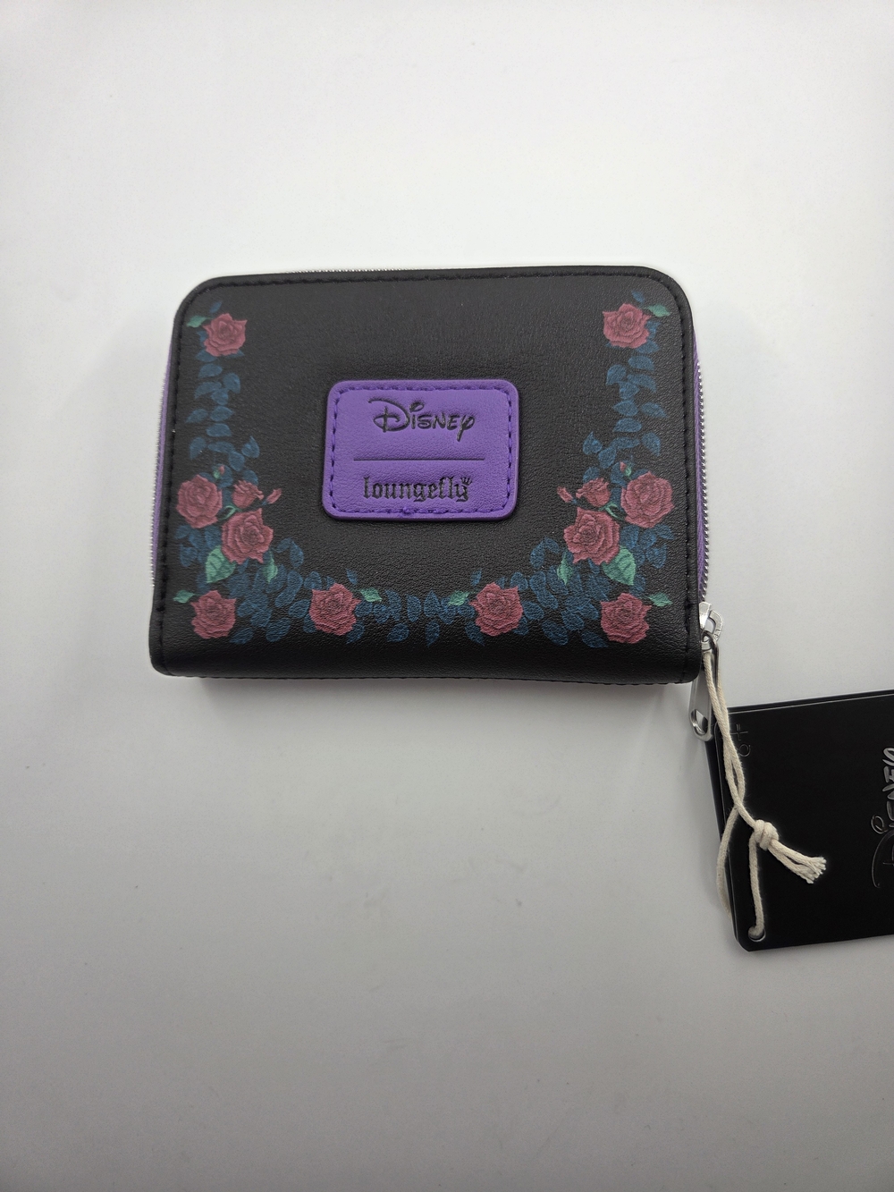 Loungefly Disney Villains Black Purple Zip Wallet - Picture 2 of 2
